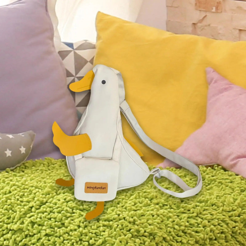 Duck Shoulder Bag Shopping Bag Wallet Cute Chest Bag for Work Gym Vacation Good Vibrations
