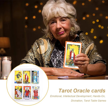 Classic The Rider Waite Tarots With Divination Personal Use Tarot Deck Full English Spanish Version Oracles Deck for Board Game Good Vibrations