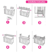 Dollhouse Girl Play House Toy Diy Tour Bus Bedroom Dresser Dining Kitchen Bathroom Shop Pretend Family Toys Girls Good Vibrations