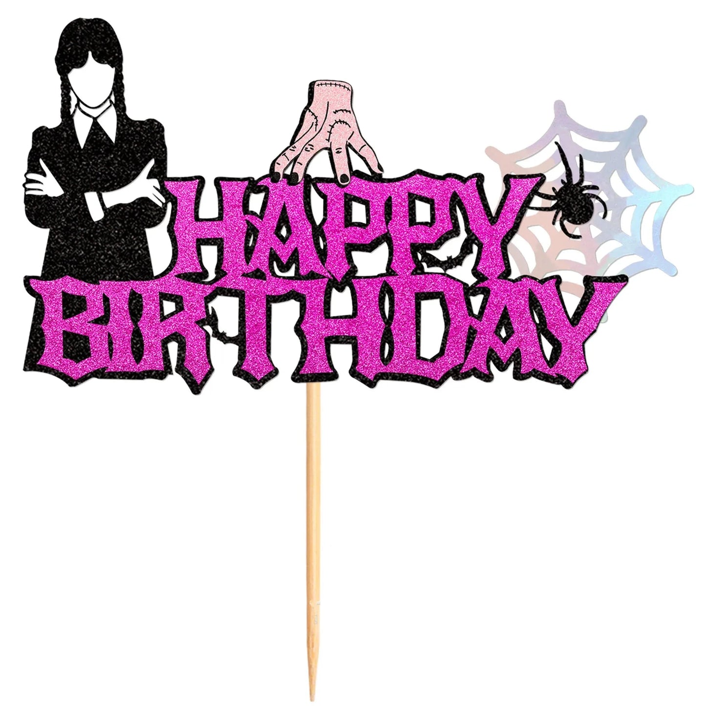 Cake Topper Blood Knife Mask Ghost Face DIY Halloween Cupcake Toppers Ghost Cake Flags Kids Birthday Killer Party Baking Decor Good Vibrations