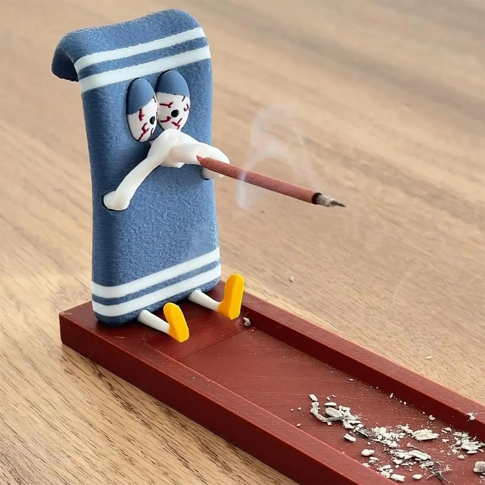 Incense Stick Holder Handmade Burner for Home Office Decor Meditation Yoga Aromatherapy Gifts Craft Decorative Accessories Good Vibrations