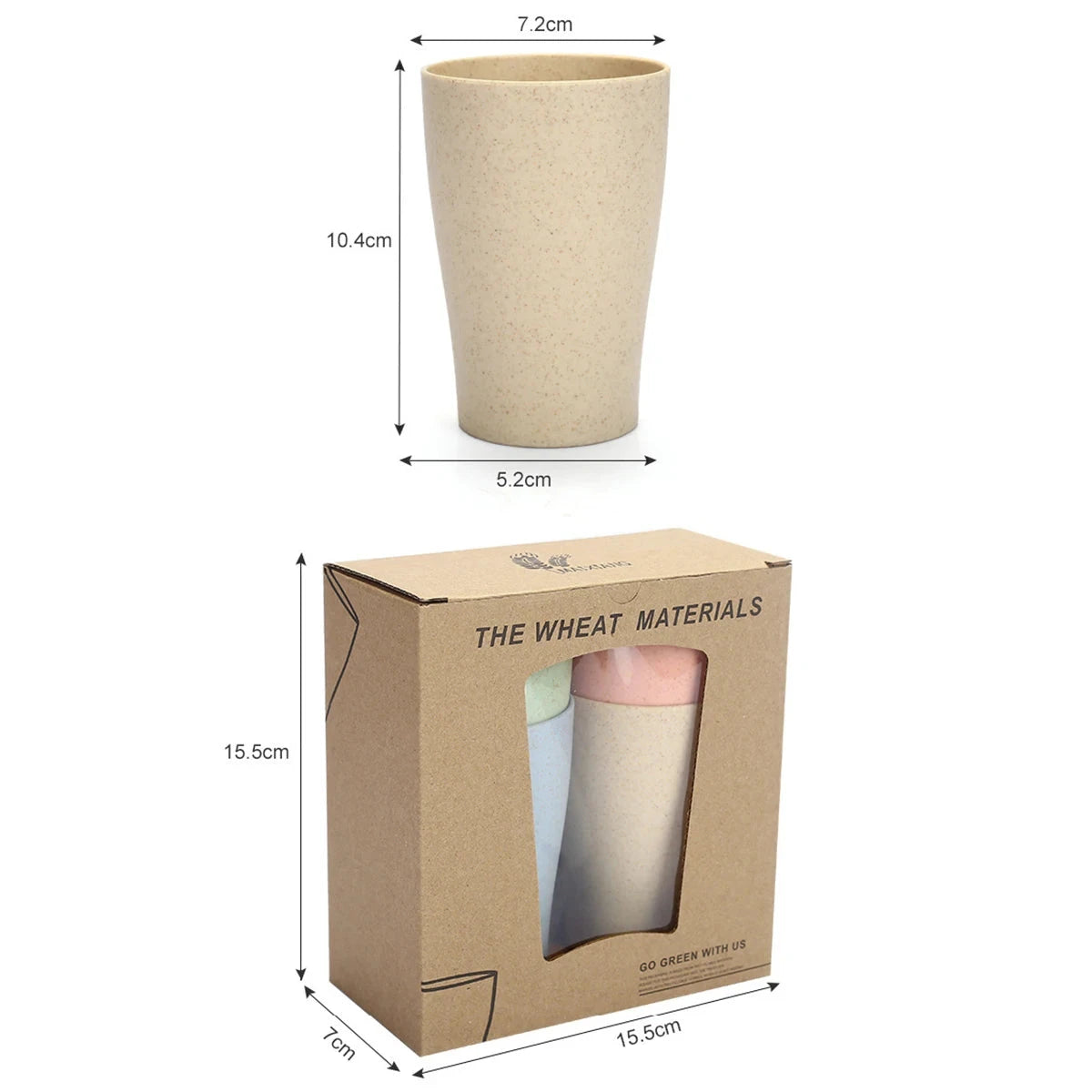 Fork Spoon Chopsticks Bowls Cup Dish Dinnerware Set High Grade Wheat Straw Tableware Children's Unbreakable Dishes Camping Set Good Vibrations