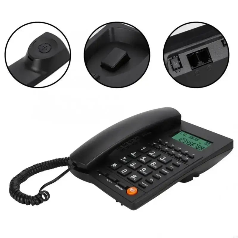 Corded Landline Phone Big Button Landline Phones with Caller Identification Fixed Telephone for Office Hotel Receptioni Good Vibrations