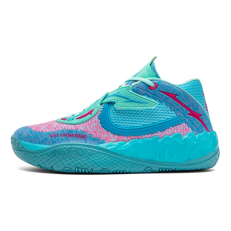 New basketball shoes with Velcro MD+rubber anti slip sole, high elastic response, suitable for both men's and women's indoor and Good Vibrations
