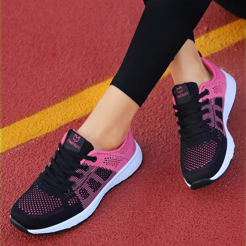 2024 Women Sport Shoes Fashion Platform Sneakers Ladies Spring Winter Flats Running Shoes for Woman Good Vibrations