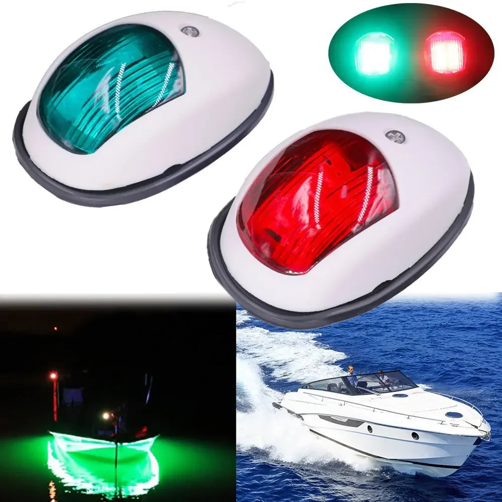 10-30V LED Navigation Light Signal Warning Waterproof Lamp Starboard Port Side Indicator For Marine Boat Yacht Truck Trailer Van Good Vibrations