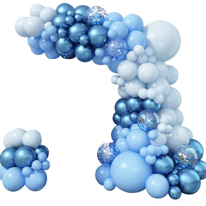 Blue Balloon Garland Arch Kit Macaron Light Blue Balloon Wedding Boy Baby Shower Ocean Birthday Party Decoration Kids Ballons Good Vibrations