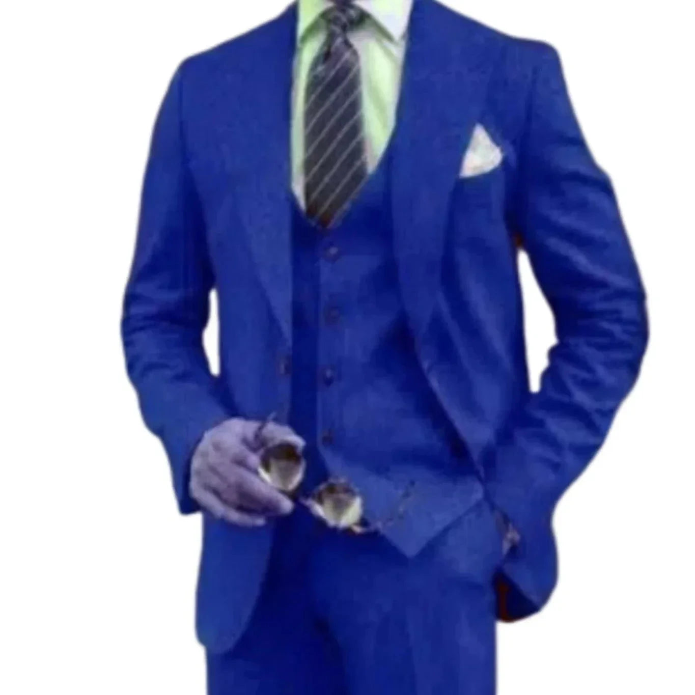 Elegant Man Suit Tailored 3-piece Suit Linen Suit High-quality Wedding Art One Breasted Gun Lapels  Suit for Men Summer Beach Good Vibrations