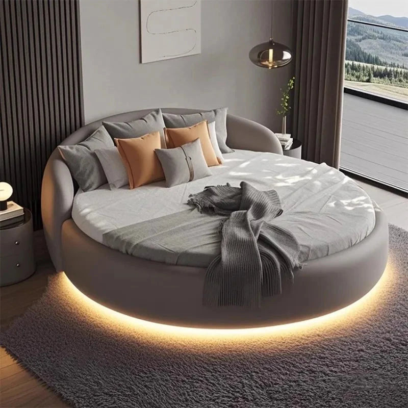 Headboard Japanese Bed Minimalist Upholstered Nightstands Modern Bed Sleeping Frame Camas De Matrimonio Dormitorio Furniture Good Vibrations