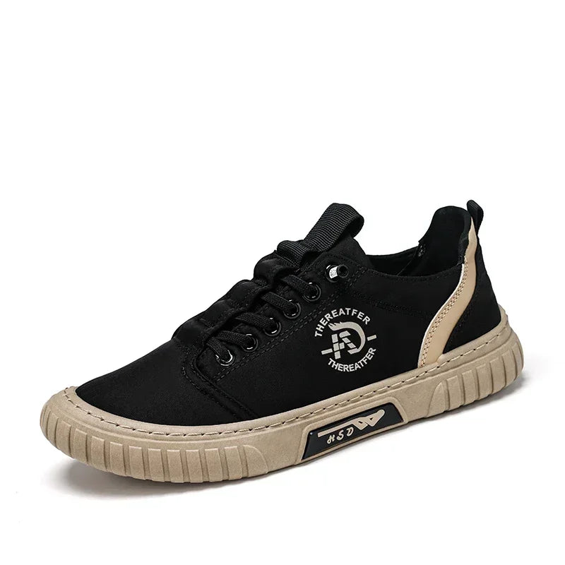 2025 Fashion Driving Walking Tennis Shoes for Male Men Casual Shoes Breathable Black Sneakers Skate Flats Comfortable Casual Good Vibrations