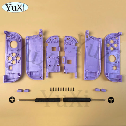 1Set Front Back Middle Frame Shell Housing Case Plastic Cover LR SL SR Buttons For Nintend Switch NS NXJoy-Con Game Controller Good Vibrations