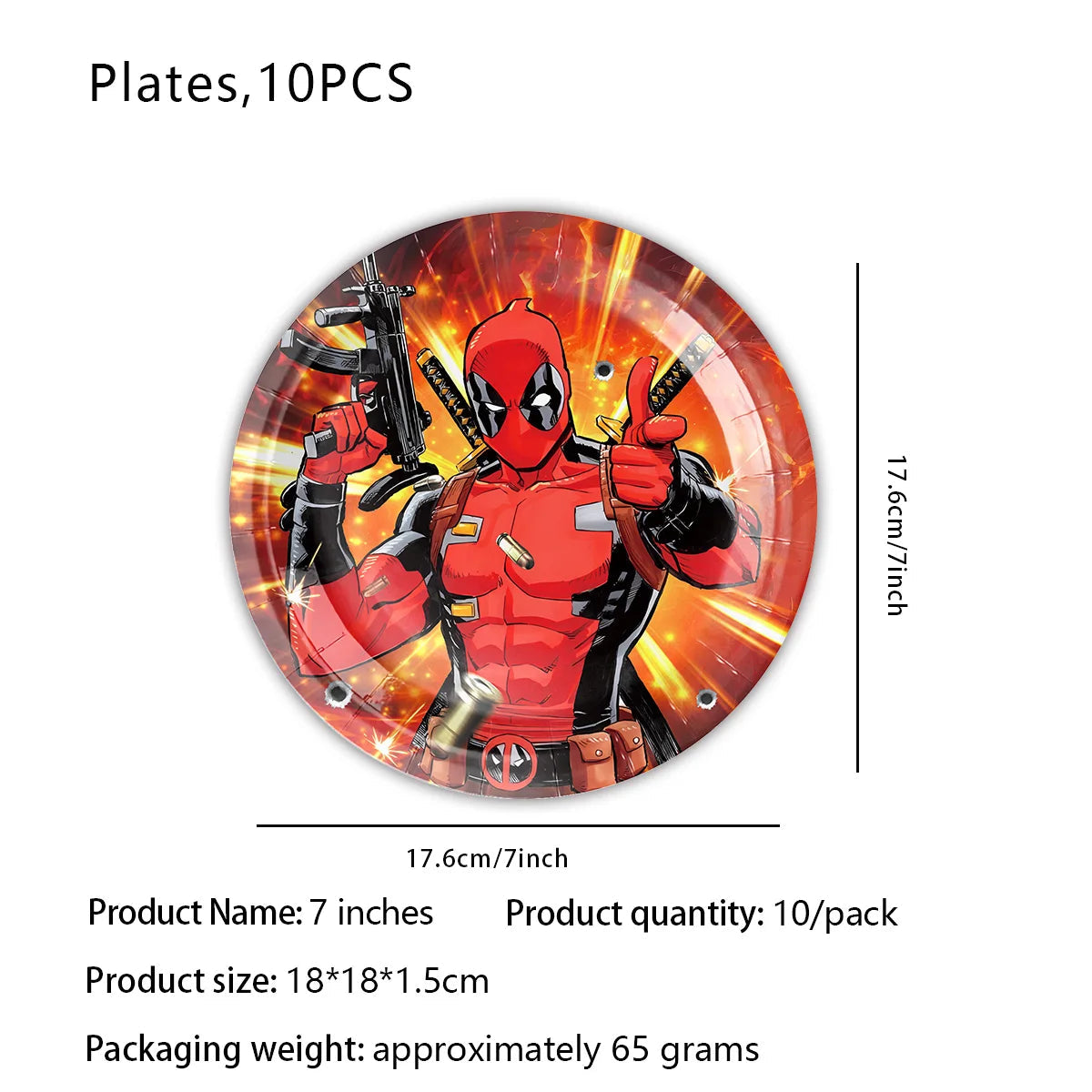 Superhero Deadpool Birthday Party Decor Disposable Tableware Plate Tablecloth Cake Topper Banner Wolverine Boy Kid Party Supplie Good Vibrations