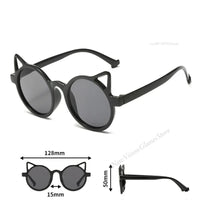 Girls Boys Cute Animal Cartoon Ears Sunglasses Outdoor Sun Protection Children Lovely Vintage Sunglasses Protection Classic Kids Good Vibrations