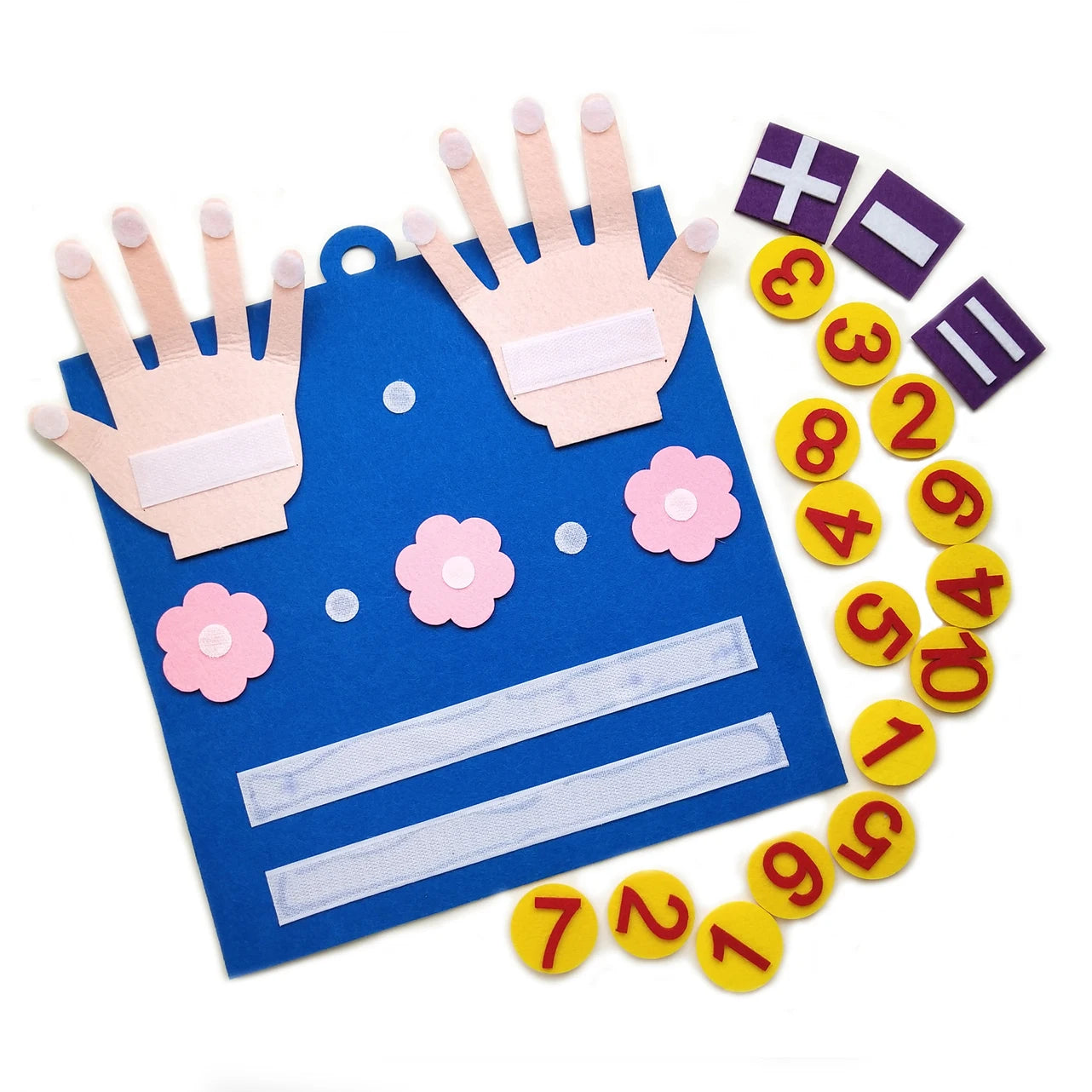 Toddler Montessori Toys Felt Finger Numbers Math Toy Children Counting Early Education Learning Game For Kids Intelligence Good Vibrations