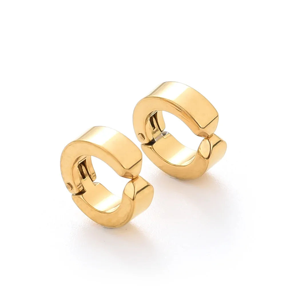 2pcs Anime Chainsaw Man Yoshida Hirofumi Cosplay Ear Clip Earrings Women Men Punk Black No Pierced Fake Ear Circle Pop Jewelry Good Vibrations