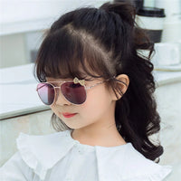 Kids Cute Sunglasses Metal Frame Children Sun Glasses Fashion Girls Outdoor Cycling Goggles Party Eyewear Photography Supplies Good Vibrations
