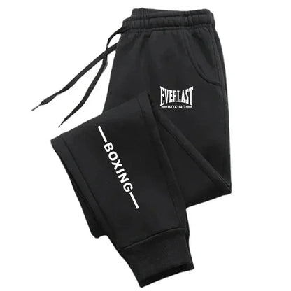 2025 Autumn EVERLAST Printed Jogging Pants Men's Tracksuit Pants for Men Sweatpants Jogger Men Brushed Gym Women Winter Trousers Good Vibrations