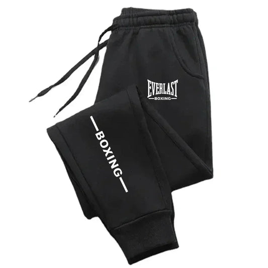 2025 Autumn EVERLAST Printed Jogging Pants Men's Tracksuit Pants for Men Sweatpants Jogger Men Brushed Gym Women Winter Trousers Good Vibrations