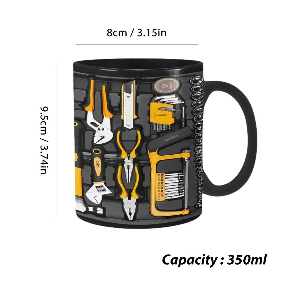 Mechanician Mug Funny Black Ceramic Mug For Coffee Large Tea And Coffee Cup Black Ceramic Mug For Whiskey Juice Wine Beer Soup Good Vibrations