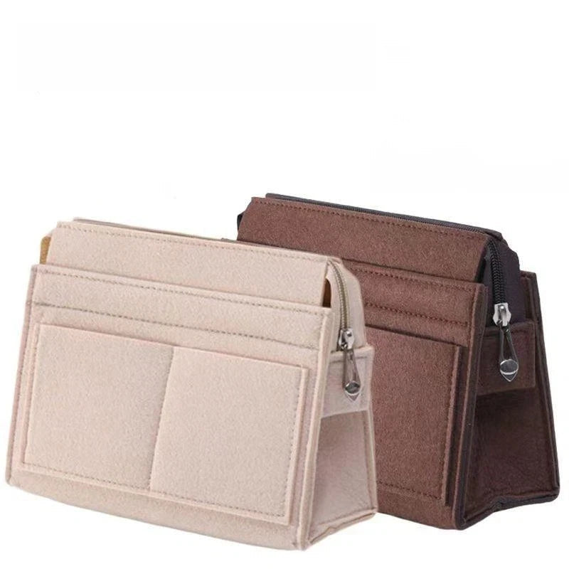 Purse Organizer Insert, Multi-Pocket Felt Bag Organizer For Handbag Tote Bag Purse Organizer Good Vibrations