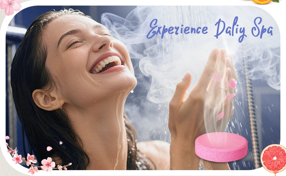 Shower Steamers Aromatherapy -8 Pack, Mothers Day Gifts for Mom, Birthday Gifts for Women Wife Teen Girls, Natural Essential Oil Good Vibrations Adult Super Store