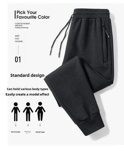 2023 Autumn/Winter New Camouflage Bunched Feet Casual Pants Men's Sweatpants Plus Size Small Feet Pants For Fat Men Good Vibrations