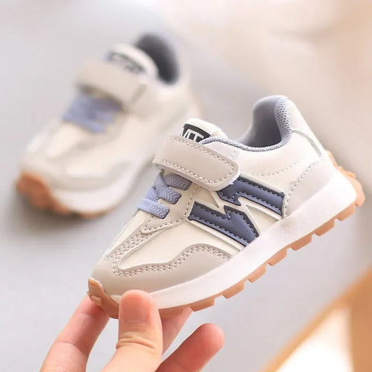Children's Sports Shoes Toddler Breathable Non Slip Comfort Sneakers Lightweight Hook and Loop Soft Sole Running Casual Shoes Good Vibrations