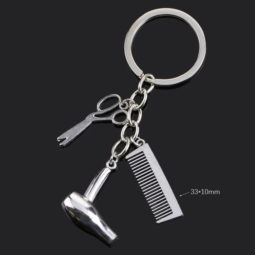 Fashion Animal Women Keychain Car Moon Cat Dog Love Heart Key Chain Friends Gift Jewelry Bag Pendant Wing Evil Eye Angel Turtles Good Vibrations