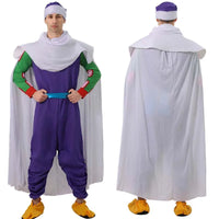 Anime Piccolo Costume Adult Men Son Goku Jumpsuit Halloween Party Cosplay Role Play Clothes Comic Con Carnival Dress Up Good Vibrations