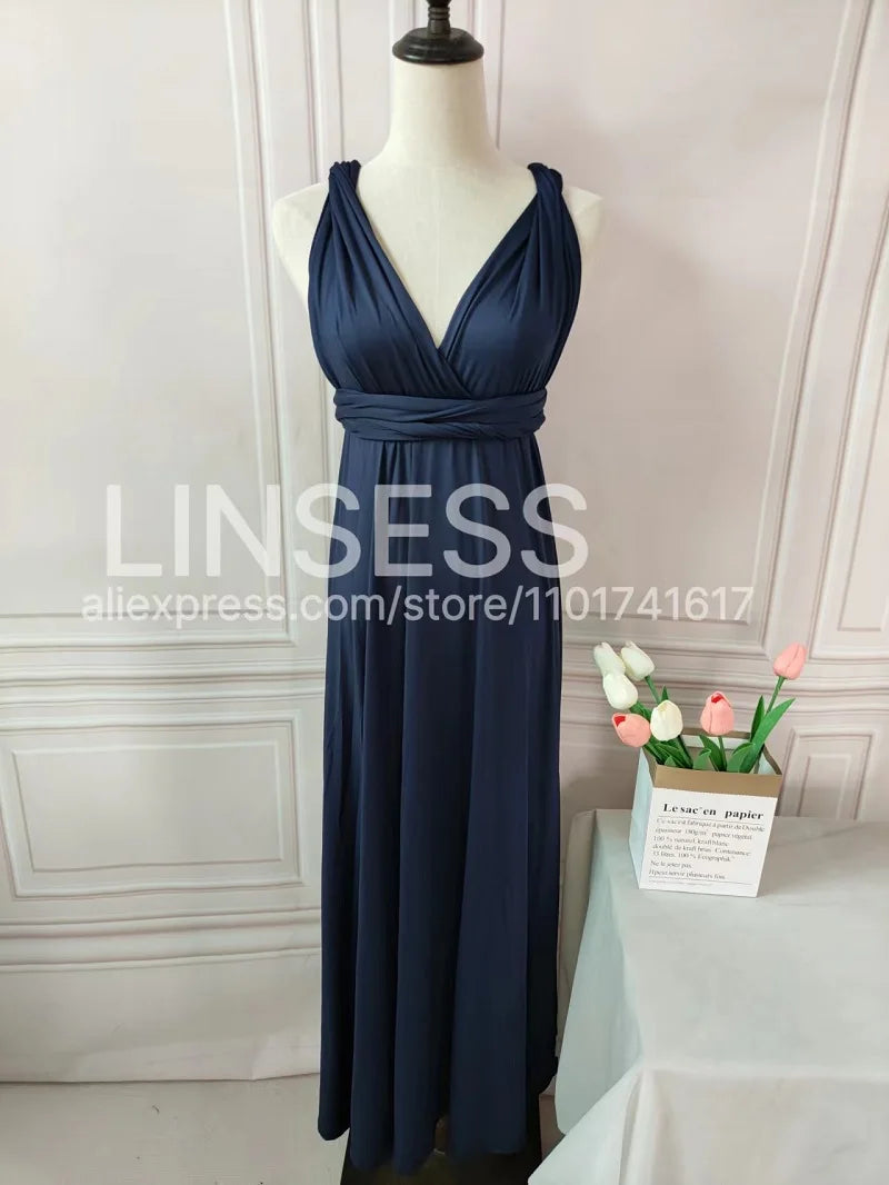 Multiway Maxi Dress Bridesmaid Dress Infinity Cocktail Dress Floor Length Bridesmaid Dress Maxi Dress for Bridesmaid Gifts Good Vibrations
