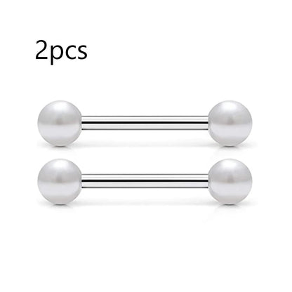 14G Tongue Rings Nipple Rings Surgical Steel Barbell Nipplering Body Piercing Jewelry for Women Men 12MM 14MM 16MM 18MM Bar Leng Good Vibrations Adult Super Store