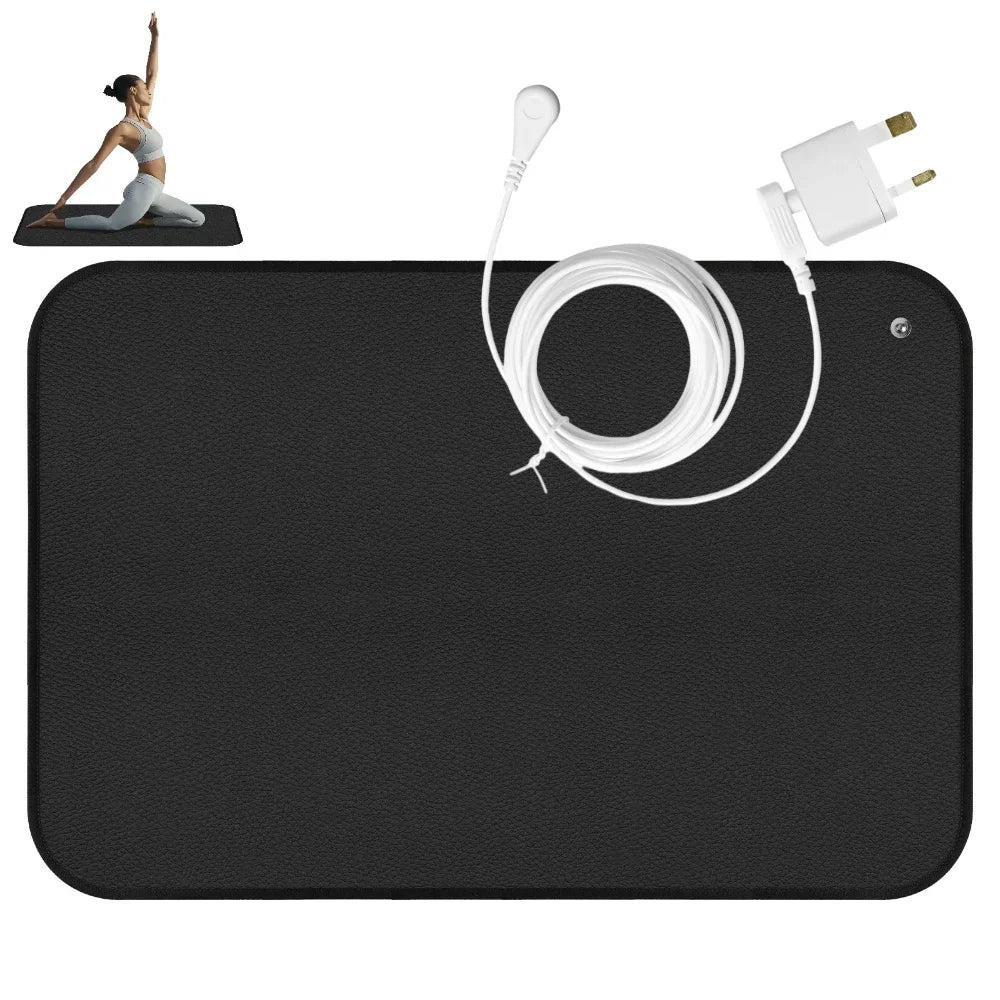 Grounding Mat for Sleep Energy Pain Relief Inflammation Balance Wellness Earth Connected Therapy for Grounding Conductive Rug Good Vibrations