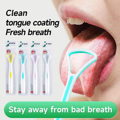 Tongue Scraper Cleaner for Adult Kid,Tongue Brush for Fresh Breath Dental Eliminate Bad Breath in Seconds Oral Care Tool Good Vibrations