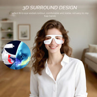 Electric Eye Massager Red Light Relieves Eye Fatigue Eyes Massage Glasses Hot Compress Eye Glasses Massager Dark Circles Remover Good Vibrations