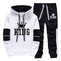 King Printing Mens Tracksuit Single Piece Sweatshirts Sweatpants Casual Hoodie Pants Outdoors Mens Clothing Hot Sales Streetwear Good Vibrations