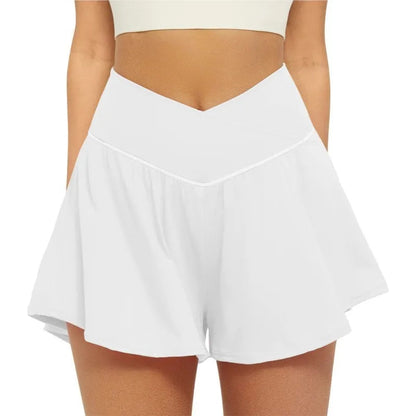 2025 Golf Skirt Women High Waist V Summer Running Outdoors Tennis Sport pants Pockets Fitness Casual short academia feminina Good Vibrations