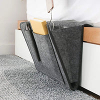 Bed Pockets Bedside Storage Can Hold Tablet Magazine Book Phone,For Bed,Sofa,Felt Bed Side Caddy Organizer With 5 Pockets, Good Vibrations