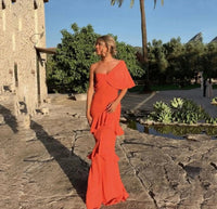 Bridesmaid Elegant Party Dresses for Women Luxury Evening Dresses customized One Shoulder Sleeve Gala Dress Woman Mermaid Prom Good Vibrations