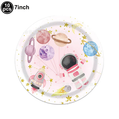 4D Standing Astronaut Spaceman Balloons Rocket Foil Balloons Kids Toys Baby Shower Outer Space Themed Birthday Party Decorations Good Vibrations