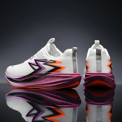 Carbon Plate Marathon Men Sports Running Shoes Air Cushion Lightweight Women Athletic Gym Sneakers Hiking Jogging Footwear Good Vibrations