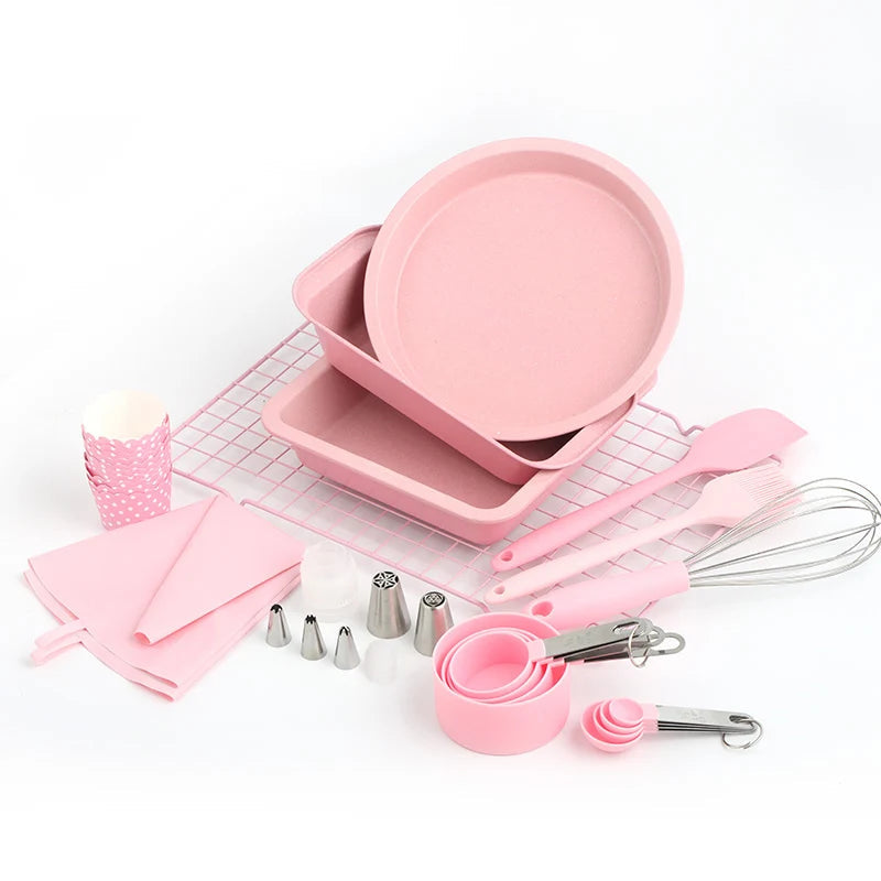 Beginner Adults Complete Bakeware Sets Baking Tools Set Baking Pastry Tools Baking Accessories Cake Decorating Tool Set Good Vibrations