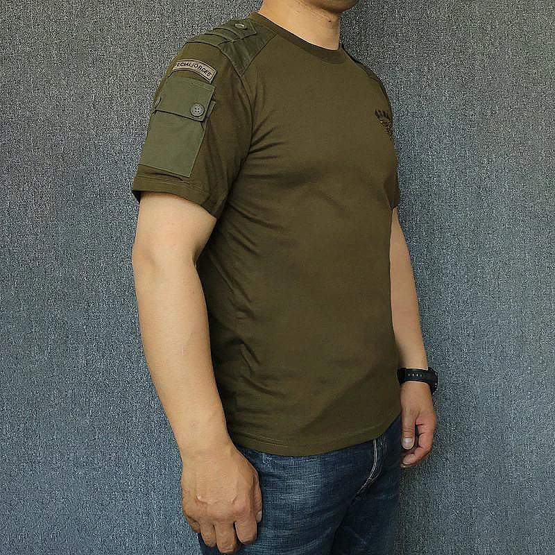 Army Tactical T-shirt Men's Spring Autumn Long Sleeve Military T Shirt Combat Clothes Uniform Tops Round Neck Cotton Tee 4XL Good Vibrations