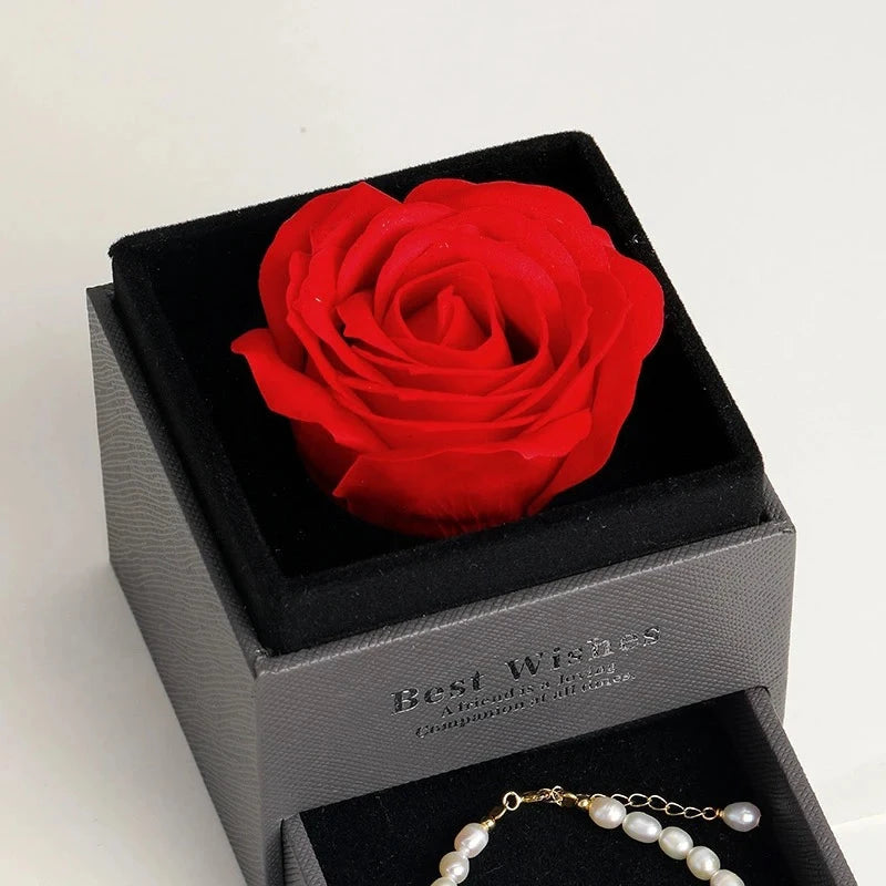 Christmas Gifts For Girlfriend 100 Languages I Love You Projection Necklace With Rose Gift Box 2023 Fashion Romantic Jewelry Good Vibrations