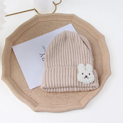 Autumn Winter Baby Hat Soft Warm Knitted Boy Girl Children Beanies Caps Solid Color Crocheted Infant Kids Bonnet Hats 0-3Y Good Vibrations