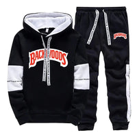 Outdoor Daily Casual Hot Sale Men's Tracksuit Hooded Autumn Winter Sports Single Piece Sweatshirt And Sweatpants Comfort Jogging Good Vibrations