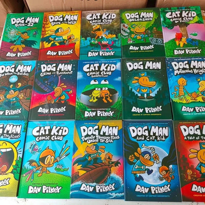 Hardcover (Dog Man): Blockbusting Full-Colour Graphic Novel International Author Dav Pilkey Random 3 books Good Vibrations