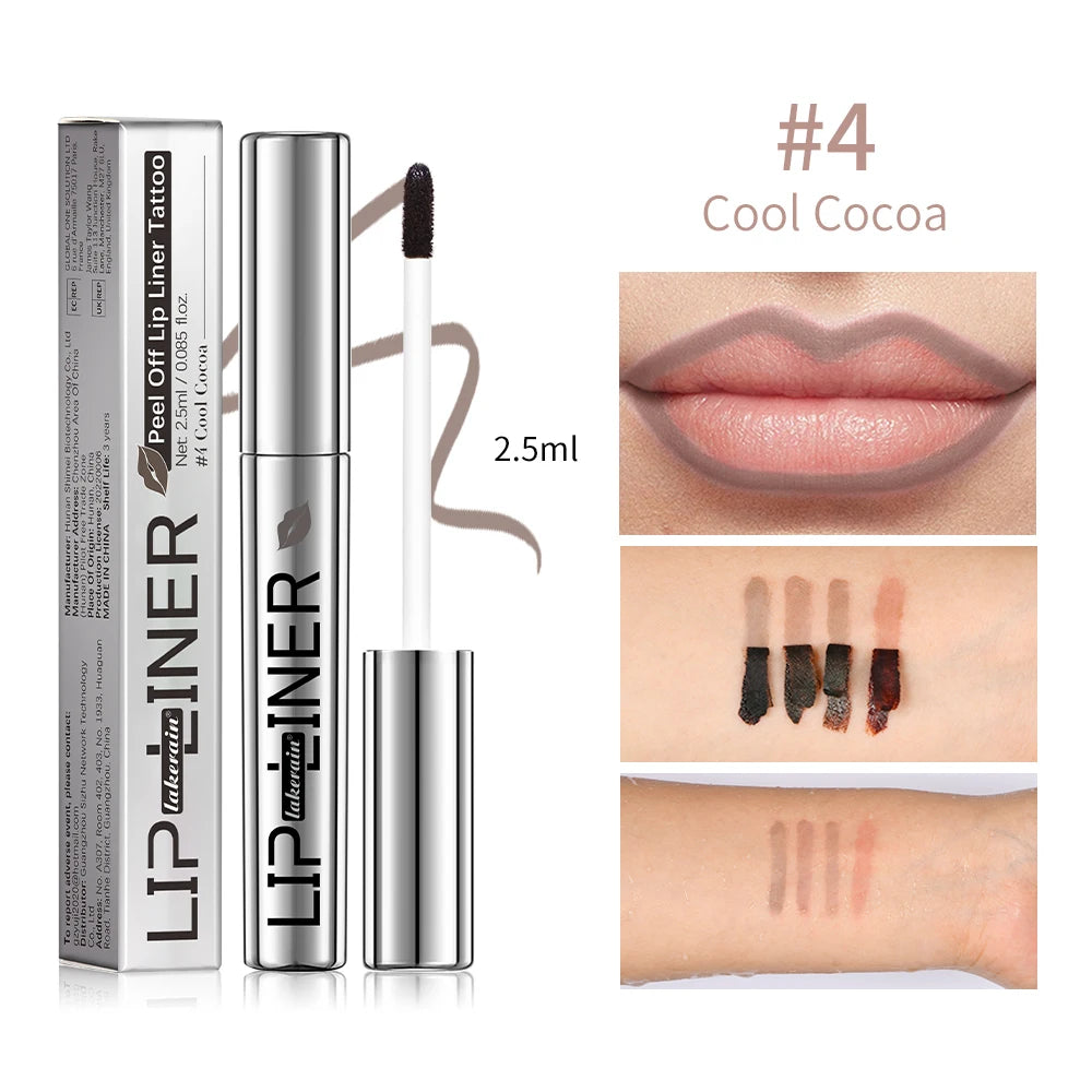 Long Lasting Matte Lip Liner ForWomen Makeup Peel Off Lip Stain Transfer Proof Lipstain Infused with Hyaluronic Acid & Vitamin E Good Vibrations
