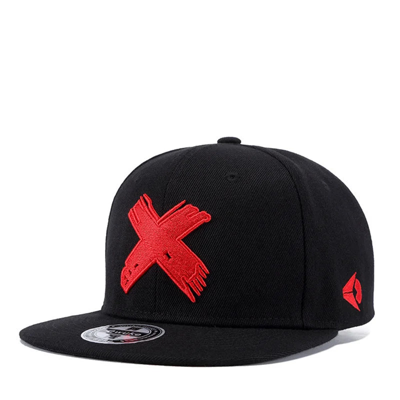 Unisex Simple Letter X Embroidery Hip-hop Hats Spring Autumn Outdoor Adjustable Casual Baseball Caps Sunscreen Hat Good Vibrations