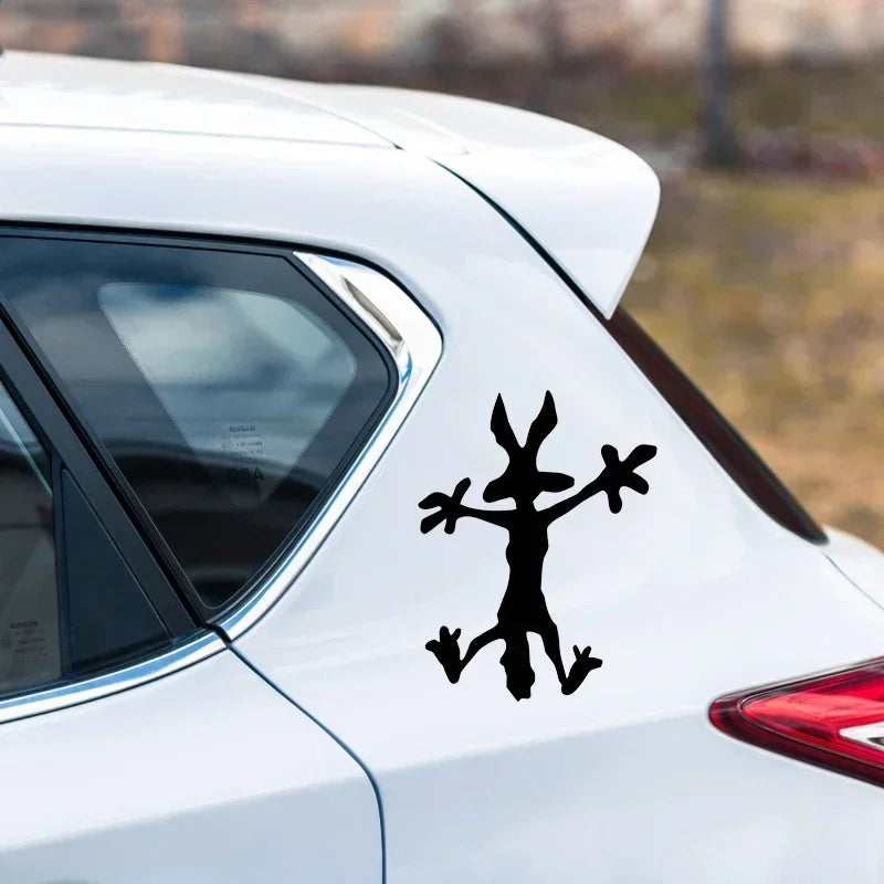 Car Sticker Sly Coyote Waterproof Auto Decors on Car Body Bumper Rear Window Laptop Vinyl Decals Good Vibrations
