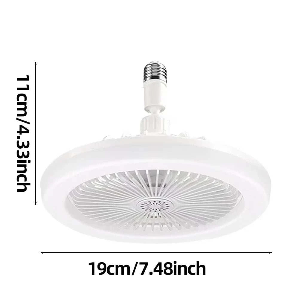 Rotatable 3in1 Ceiling Fan with Remote Control Lighting Lamp E27 Converter Base Lighting Base Bedroom Living Room Miflame Good Vibrations